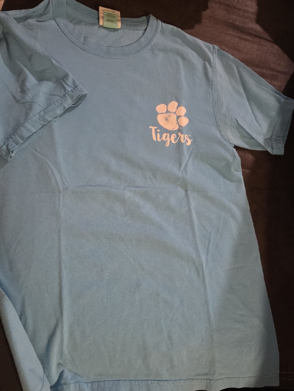 Comfort Colors Clemson Tigers Light Blue Tee